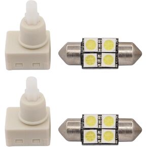 ApplianPar 2Pcs White Dome Lamp Switch Interior Light Switch with 2 Bulbs for Honda Accord CR-V Crosstour Odyssey Pilot Ridgeline