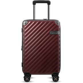 LUGGEX Luggage with Spinner Wheels, Polycarbonate Expandable Hard Shell Suitcase, Carry On 20 Inch, Charcoal Metallic