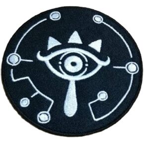أسطورة Zelda Sheikah Eye 3 1/2 "الحديد المطرز طويل القامة على التصحيح