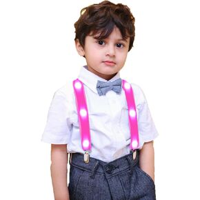 LED LID UP متوهجة مقطع شاق للخدمة للأطفال زي الأطفال الأطفال (حجم الأطفال الوردي)
