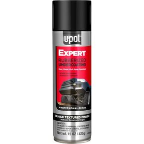 U-POL Expert Professional Rubberized Undercoating, Professional Grade Rust, Water & Salt Spray Resistant, Black