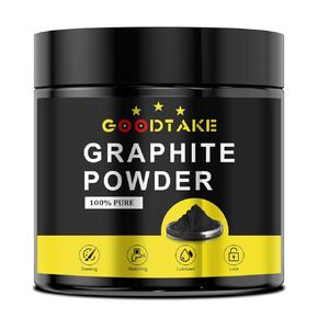 Goodtake Pure Graphite Powder ، 16 Oonces Graphite Who-Fine Powder's ، ومواد تشحيم الجرافيت المجففة ، والجرافيت المجفف للرسوم ، والرسم ، وأقلام الرصاص ، والأقفال ، والمحامل