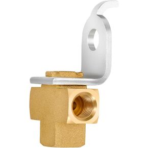 3-Way Brake Line Tee with Mounting Bracket, Brass Brake Line Fittings 3/16" for 3/8"-24 Threads Maintaining Brake Systems,Prevent leakage, For Fuel Line, Liquid Line