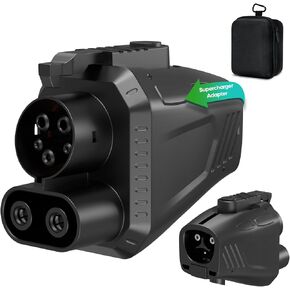 2025 Upgrade NACS to CCS Adapter, 500 Amps / 1,000V, Tesla Supercharger to CCS1 Electric Vehicle Adapter, Fast DC Charge Your CCS1 EVs, for Ford EVs, GM, Rivian and More (Black)