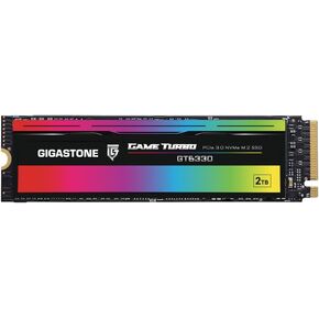 GIGASTONE SSD 2TB NVMe Gen 3 Gaming M.2 محرك الأقراص الصلبة الداخلي ذو الحالة الصلبة PCIe 3.0x4 ترقية تخزين الكمبيوتر أو الكمبيوتر المحمول وتوسيع الذاكرة لمبدعي رسومات الألعاب IT Pros GT6330 السرعة القصوى 3,500 ميجابايت/ثانية
