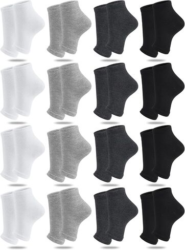16 Pairs Cotton Toeless Socks Pedicure Socks Flip Flop Open Toe Socks Toeless Yoga Socks for Women Men in Saudi Arabia