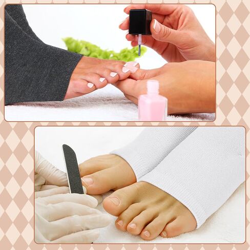 16 Pairs Cotton Toeless Socks Pedicure Socks Flip Flop Open Toe Socks Toeless Yoga Socks for Women Men in Saudi Arabia