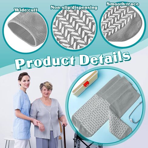 Taiyin 6 Pair Double Sided Tread Non Slip Socks Safety Socks Slip Stopping Safety Fall Prevention for Bariatric in Kuwait