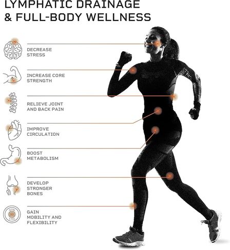 جهاز تمرين لوحة الاهتزاز LifePro RelaxaVibe - منصة اهتزاز لتعزيز الدورة الدموية والتمثيل الغذائي - آلة اهتزاز أنيقة في غرفة المعيشة - لوحة اهتزاز لكامل الجسم مع مسند مسخن in Kuwait