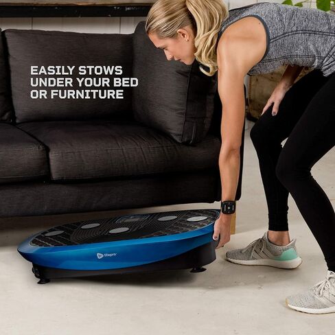 جهاز تمرين لوحة الاهتزاز LifePro RelaxaVibe - منصة اهتزاز لتعزيز الدورة الدموية والتمثيل الغذائي - آلة اهتزاز أنيقة في غرفة المعيشة - لوحة اهتزاز لكامل الجسم مع مسند مسخن in Kuwait