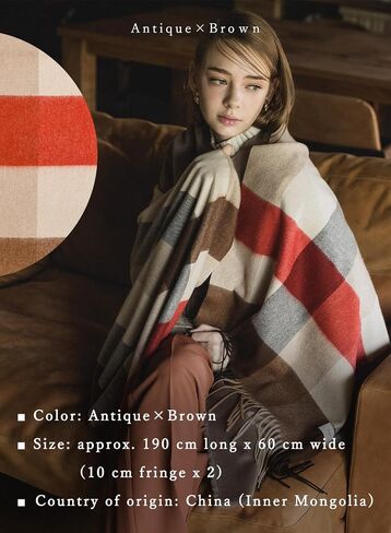 20 colors 100% finest cashmere plaid stole ladies large thick B0114B in Saudi Arabia