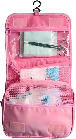Exquisite Travel Bag for Ostomy and Colostomy Supplies - The Ultimate Choice for Post - Surgery Individuals, Featuring Hanging Setup and Stylish Covers Tailored for Women (Pink) in Saudi Arabia
