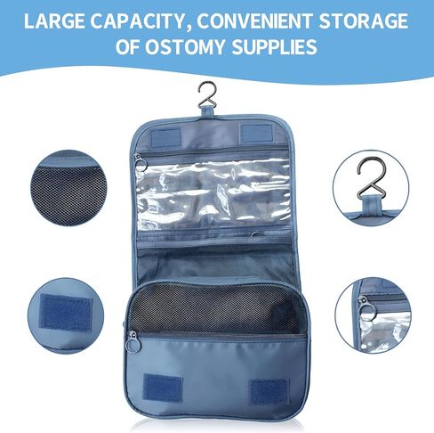 Exquisite Travel Bag for Ostomy and Colostomy Supplies - The Ultimate Choice for Post - Surgery Individuals, Featuring Hanging Setup and Stylish Covers Tailored for Women (Pink) in Saudi Arabia