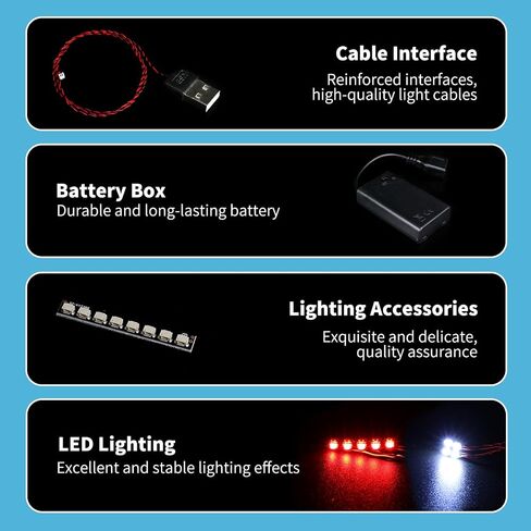 BrickSoul Led Light Kit for Lego Back to The Future, Compatible with 10300 Building Set Lego Light Kit, Light Up Legos 10300 - NO Lego Blocks Set (Standard RC Sound Version) in Kuwait