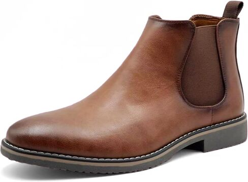 Finishing & Sewing Men's Chelsea Boots, Smart Casual Slip On Ankle Boots in Saudi Arabia