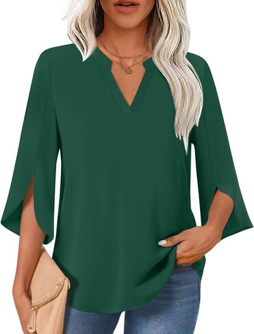 النساء بلوزات أنيقة غير رسمية 3/4 قمم العمل التجارية in Kuwait