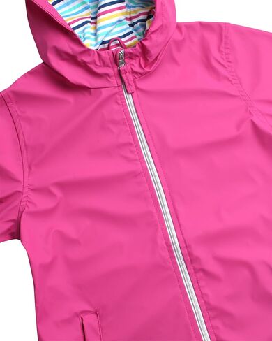 Pink Platinum Girls' Rain Jacket - Wind and Water Resistant Hooded Slicker Jacket - Lightweight Raincoat for Girls (7-16) in Kuwait