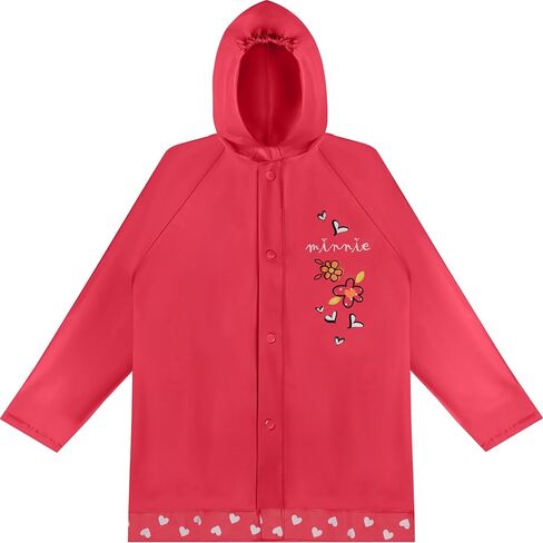 Disney Girls' Minnie Mouse Pink Hooded Rain Slicker in Kuwait