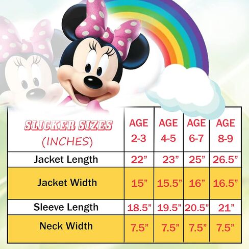 Disney Girls' Minnie Mouse Pink Hooded Rain Slicker in Kuwait