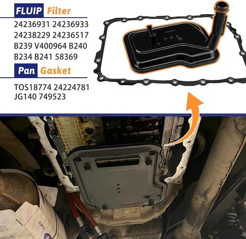 6L80 24236933 24224781 مرشح نقل لشيفي سيلفرادو 1500 Avalanche Camaro Suburban Tahoe Corvette ، GMC Sierra 1500 Yukon ، Cadillac Sts XLR Escalade TF209 with Oil Pansket in Kuwait