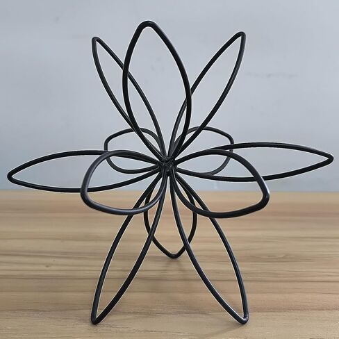 8" Gold Decorative Sphere, Metal Floral Tabletop Sculpture, Abstract Tabletop Decorative Ball for Home Metal Sphere Decor in Saudi Arabia