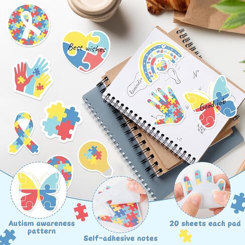 Cjiangpo 30pcs Pi Day Sticky Notes Pads ، 600 Sheets Colorful Self Stick Notepad Memo Pads Cute Funny Page Marker Rights Pi Day Math Party Party Filler Filler for Kids in Kuwait