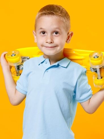 2 Pack Boys Polo Shirts Short Sleeve School Uniform Pique Polo Moisture Wicking Performance Polo for Kids 4T-14Y in Saudi Arabia