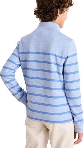 vineyard vines Boys' Breton Stripe Saltwater Quarter-Zip in Saudi Arabia