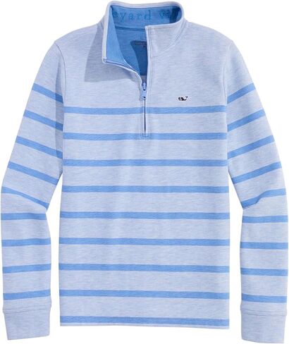 vineyard vines Boys' Breton Stripe Saltwater Quarter-Zip in Saudi Arabia