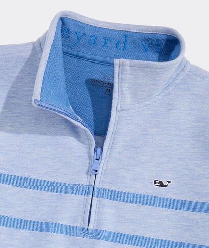 vineyard vines Boys' Breton Stripe Saltwater Quarter-Zip in Saudi Arabia