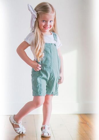 HINTINA Toddler Girl Overalls Shorts Set Casual Summer Outfits Trendy Shortalls Romper with Pockets in Saudi Arabia