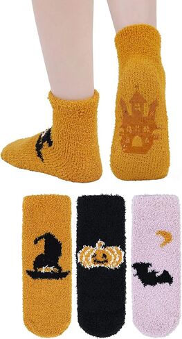 Century Star Fuzzy Socks Slipper Non Slip Grippy Socks for Women Winter Warm Cozy Soft Fluffy with Grips-Hospital in Kuwait