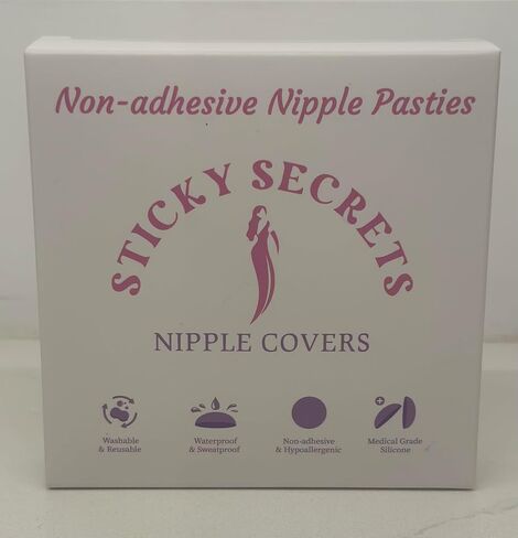 Non-Sticky Nipple Covers for Women Non Adhesive, Washable and Re-usable, Medical Grade Silicone Breast Petals in Saudi Arabia