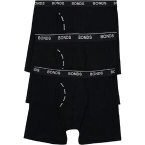 BONDS MEN MEN'S MEN'S BOXER BOXER PACK ، ملخصات ملاكمة للرجال من الرجال ، ملابس داخلية متوسطة الطول ، VISCOSE/BAMBOO ، 3 عبوات