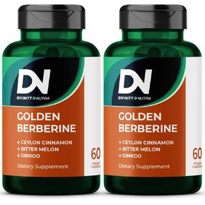 مكملات بربرين الذهبية 4 في 1 مع القرفة السيلون المريرة البطيخ Ginkgo ، يعزز مناعة ، صحة القناة الهضمية ، 60 كبسولة لدعم التمثيل الغذائي ， صنع في الولايات المتحدة الأمريكية in Kuwait