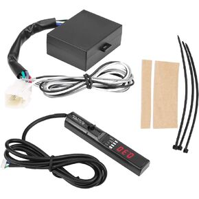Auto Turbo Timer, 12V Universal Turbo Timer Auto Modified Device Digital LED Display Parking Time Retarder Turbo Digital LED Display Black Pen Control Unit(red)