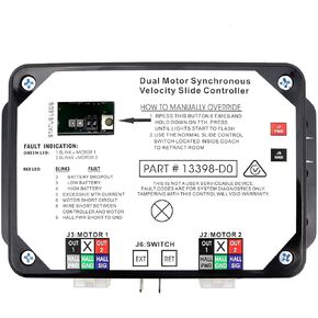 13398-DO Slide Controller Dual Synchronous Velocity Slide Controller Compatible with Lippert in-Wall Slide-Out on RV Replaces Controller V-Sync II