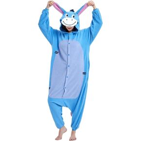 ressber Unisex Adult Onesie Pajamas Animal One Piece Halloween Costume Christmas Sleepwear Jumpsuit