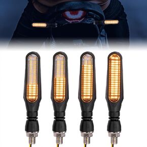 Kemimoto دراجة نارية تحول إشارات الضوء ، مؤشرات تحول دراجة نارية عالمية 12V ، 36 مصابيح LED لدراجات نارية الدراجات البخارية طراد