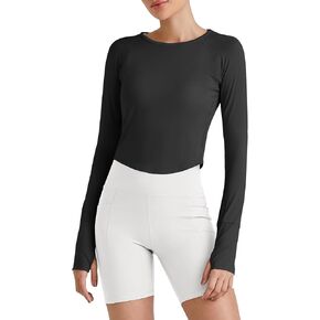G4Free UPF 50+ Rash Guard for Women Long Sleeve Workout Tops Lightweight Sun Shirts UV Protection Athletic Hiking