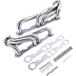 Short Tube Headers Replacement for Chevy K1500 K2500 Silverado Sierra 1988-1995 GMC Suburban Blazer Yukon 1992-1995