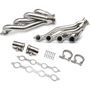 LS swap Exhaust Headers shorty for LS1 LS2 LS6 LS7 C10 K10 C1500 K1500 Suburban Camaro Firebird Chevelle El Camino Impala Nova 4.8 5.3 5.7 6.2L