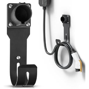 MECMO EV Charger Holder SAE J1772 MOUDUST HOLSTER DOCK و J-HOOK COMBLE