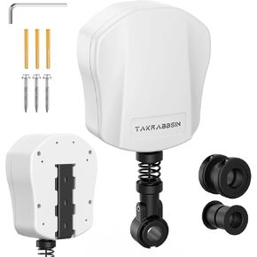 Universal EV Cable Retractor, Wall Mounted Cable Management System, Works with 16-22mm/0.63-0.9" Diameter EV Charging Cables, Compatible with Tesla/j1772 EV PHEVs Charger Cable