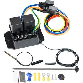 تحكم مراوح المبرد الرقمي القابلة للقطع في مسبار SWITH 12V و 24V ، ودرجة حرارة قابلة للتعديل 104 درجة فهرنهايت إلى 230 درجة فهرنهايت مجموعة مفاتيح المروحة الحرارية الكهربائية الرقمية استبدال #0444