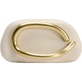 Women PU Leather Metal Handle Handbag Trendy Commuting Compact Stone Purse Hand-held Causal Shoulder Clutch Bag in Kuwait