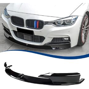 F30 الأمامية الشفة المتوافقة مع (2012-2018) 3-Series F30 سيدان مع M-sport Model Model ABS Gloss Black Pumper