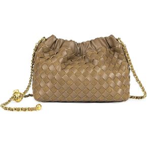 Joryin Woven Women's Crossbody Bag & Evening Purse, Trendy Dumpling Clutch & Hobo Cloud Shoulder Bag Trendy Dumpling Clutch