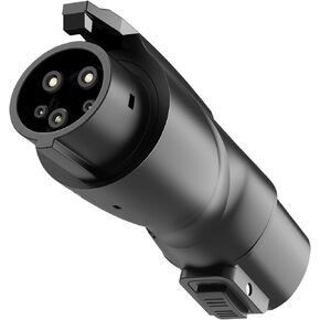 Nacs to J1772 Adapter Portable Tesla to J1772 Adapter with Fixed Lock Works IP65, Max 80A 250V Converter Compatible with Nacs Wall Mobile Connector Target Chargers for All J1772 EVs Black
