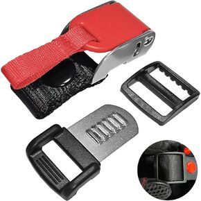 Quick Release Buckle for Motorcycle Helmet, Stainless Steel Helmet Chin Strap Adapter, Helmet Quick Release Clip/Lock without Removing Snaps